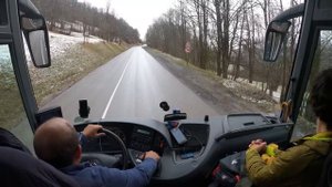 Mountain Bus Drive, France 4K