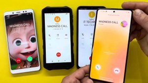 Incoming Call Xiaomi Redmi 9C NFC Vs OUKITEL 12 / Outgoing Call Xiaomi Redmi Note 5 and Samsung A51