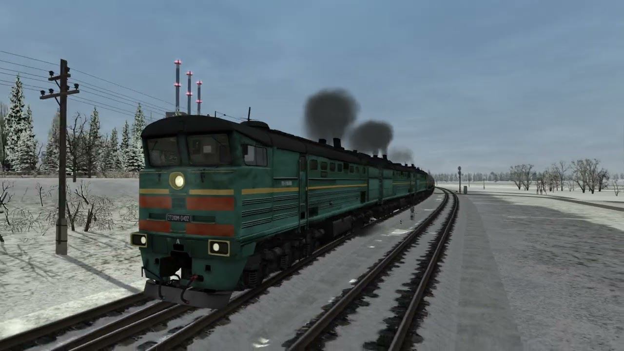 Train simulator classic 2ТЭ10м грузовой Новомосковск смотреть онлайн