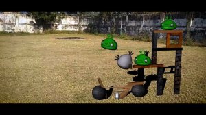 What will you do if your slingshot is broke? Real life Angry Birds