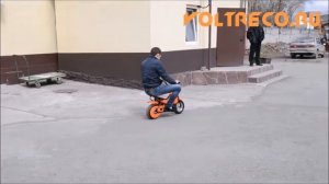 Детский электроскутер! Хит! Тест драйв Взрослым весом 75 кг