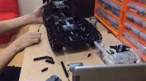 Полная разработка гусенично-колёсного грузовика из Лего Техник / LEGO TECHNIC самоделка