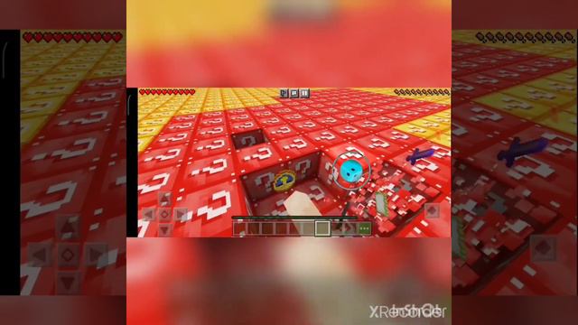 Майнкрафт но весь мир состоит из Лакки Блоков смотреть онлайн