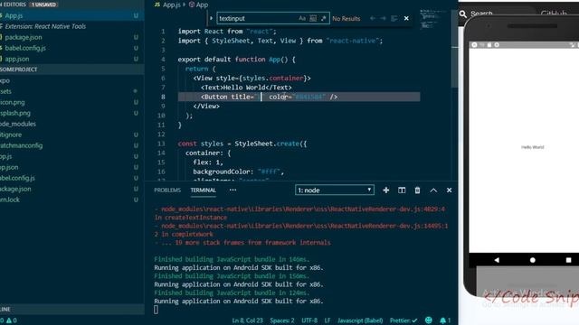 3 : React Native Buttons смотреть онлайн