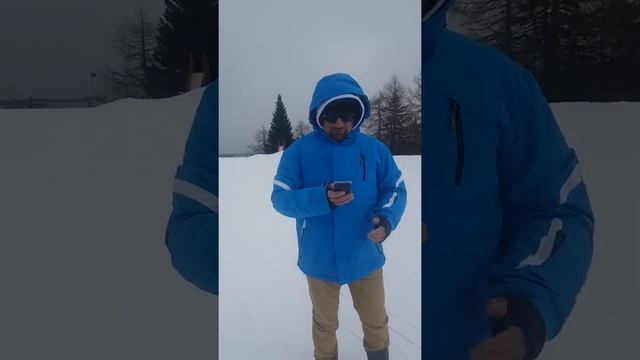 Skiing at auronzo di cadore