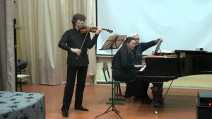 Наталья Щербакова (ф-но), Дмитрий Чепига (скрипка), концерт в Свято-Алексиевской Пустыни 01 02 2015