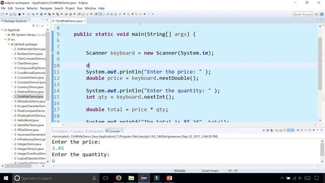 Java Do While Loop Example Where User Prompts to Start Program Over  - Appficial