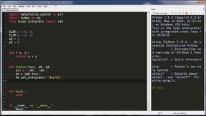 Python - численное решение дифференциального уравнения 1го порядка и вывод графика