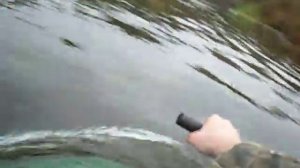 Ручка газа от горного велосипеда, лодочный мотор из бензокосы.