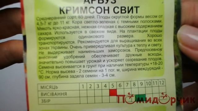 Семена Арбуза Кримсон Свит - Помидорчик смотреть онлайн