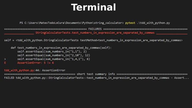 Python - TDD - Kata String Calculator