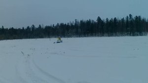 Испытания лыжи управления Буран. Переделал форму, выкинул каблук, поставил амортизатор. Доволен).mp4