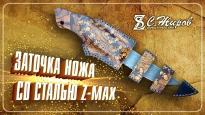 Заточка ножа со сталью Z-MAX. Нож от SAFONOV KNIVES. Заточка на Профиль К03 Pro