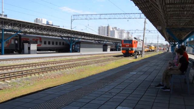 ЭП2К-096 на станции Самара смотреть онлайн