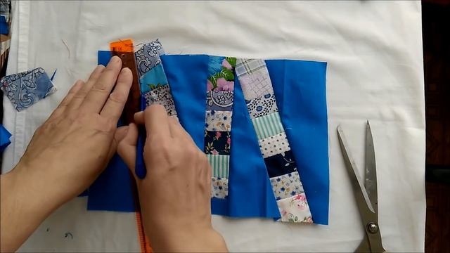 Шью первый раз таким способом в стиле Крейзи Crazy Лоскутное шитье Пэчворк смотреть онлайн