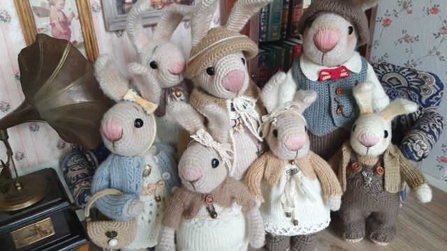 Вязаный заяц. Амигуруми. ?   Семья #вязаныймишка   #амигуруми #вяжемвместе  #игрушкисвоимируками