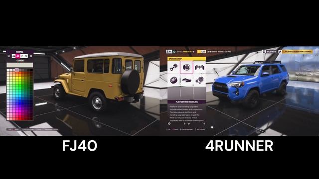 [Forza Horizon 5] 1979 Toyota FJ40 VS 2019 Toyota 4RUNNER TRD PRO Customization/Testing/Comparing смотреть онлайн