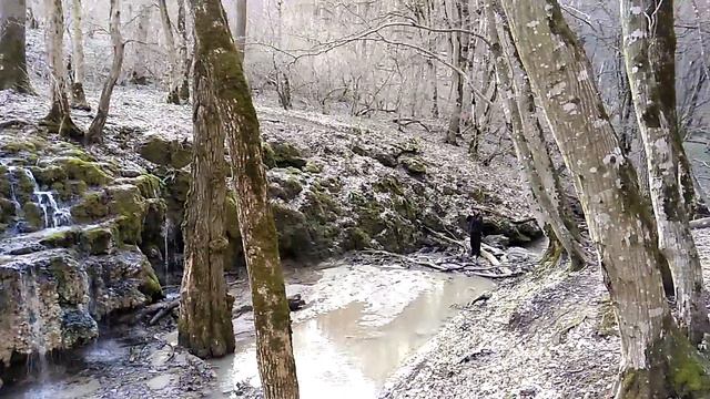 Травертиновый водопад. г. Ставрополь