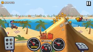 Hill Climb Racing 2 - JEEP ON BEACH 4873m Walkthrough Gameplay