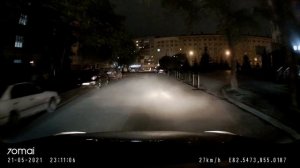 Видеорегистратор 70MAI A800s. Ночная съемка