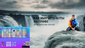 Как выучить все ноты на грифе. Мой простой способ.