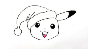 How to Draw Christmas Pikachu