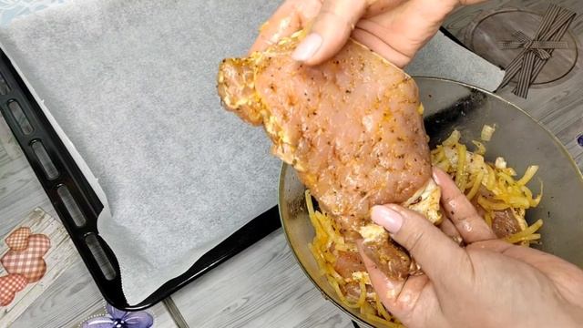 Мясо по французски из свинины!!! Вкуснейшее горячее блюдо НА  НОВЫЙ ГОД 2024!!!