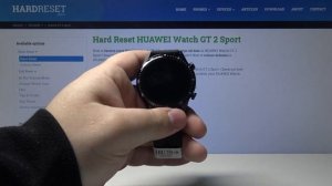 How to Force Reset in HUAWEI Watch GT2 Sport – Factory Reset Smartwatch