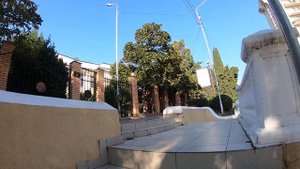 Алушта. Советская площадь и спуск по ул.Ленина к Центральной набережной.