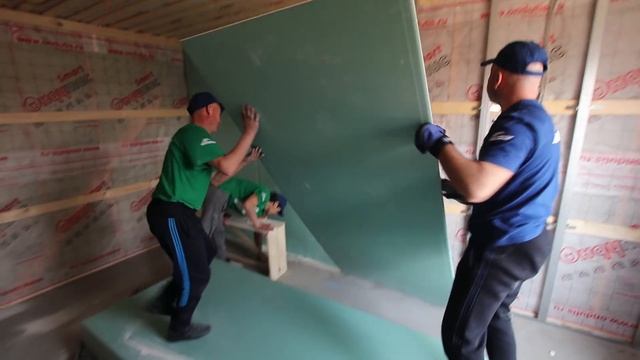 Монтаж ГИПСОКАРТОНА в каркасном доме. Внутренняя отделка. ГЕНПОДРЯД. "Строй и Живи".