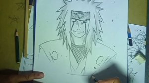 jiraiya drawing|how to draw jiraiya sensei from naruto|naruto anime drawing