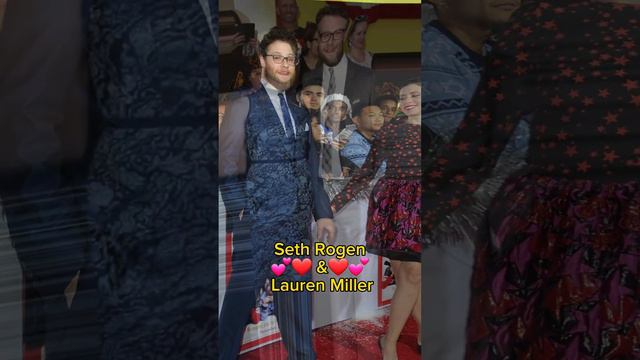 Seth Rogen and Lauren Miller #celebritycouples #celebrities #shotrs