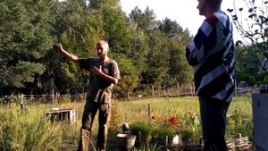 88. Выгребная яма для удобрения на огород.