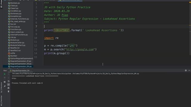 JD with Daily Python Practice ( Python Regular Expression )