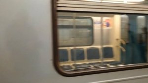 "Перегонка!" Электропоезд 81-760/761 "Ока" на станции метро Чеховская