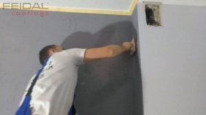 Акцентная стена на кухне с помощью известковой декоративной штукатурки!