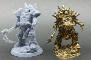 Warhammer 40000. Тифус чумной десантник из металла.