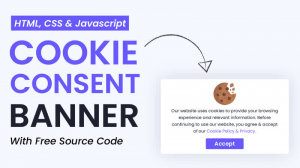 Всплывающее согласие на использование файлов cookie