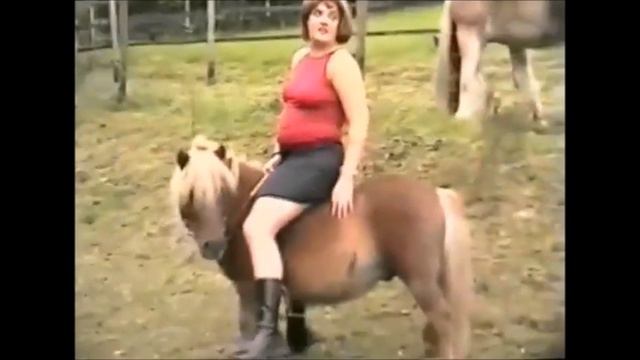 Horsewomen ride Наездницы на пони