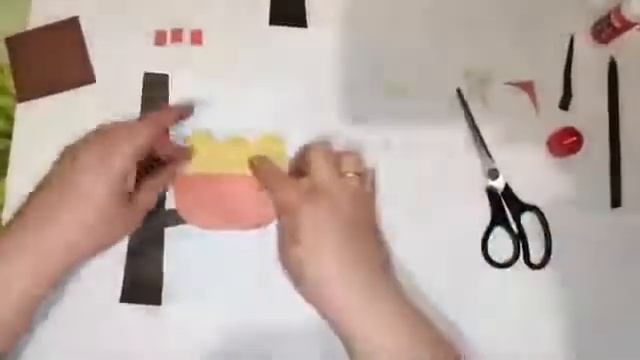 Дистанционное занятие с детьми 4-5 лет: аппликация "Птенцы в гнезде" смотреть онлайн