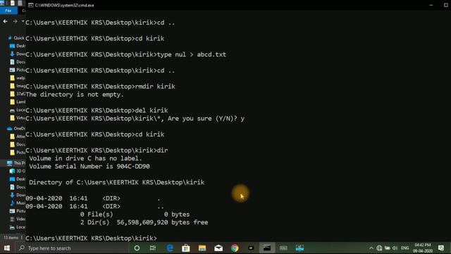 Learn Basic Command prompt in one video | Kannada | CMD Crash course | 2020