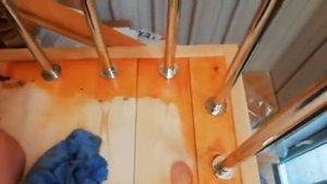 Шлифовка и покрытие пол маслом