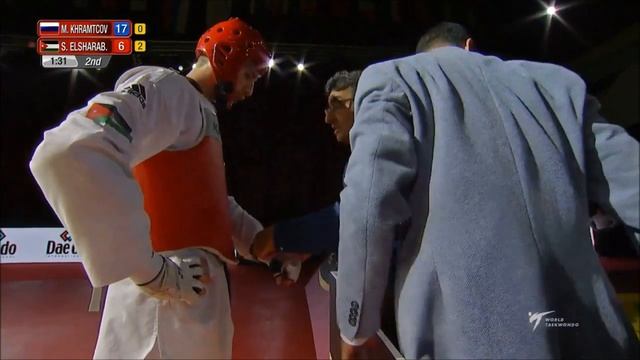 World Taekwondo Grand-Prix Moscow 2018. M - 80. Финал. KHRAMTCOV-ELSHARABATY