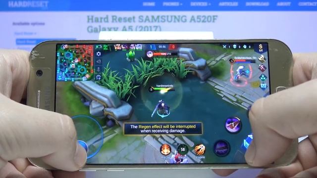 Mobile Legends Game Test on Samsung Galaxy A5 2017 - Gameplay смотреть онлайн