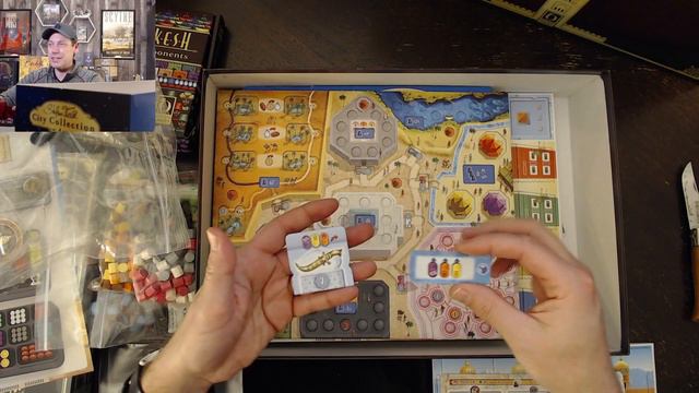 Marrakesh Board Game Unboxing (Stefan Feld City Collection Deluxe Kickstarter Version)