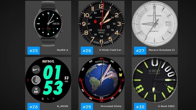 Top 50 Minimalistic Watch Faces For the Amazfit GTR 2 смотреть онлайн