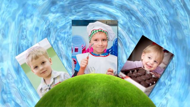 Слайд шоу из детских фотографий 