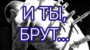 И ТЫ, БРУТ...