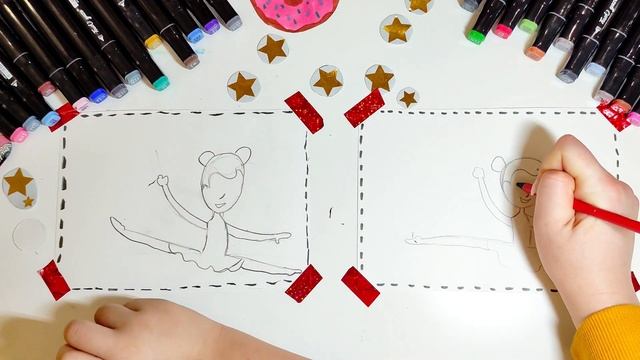 Счастливая Гимнастика | Рисуем Таю Счастливую + Конкурс смотреть онлайн