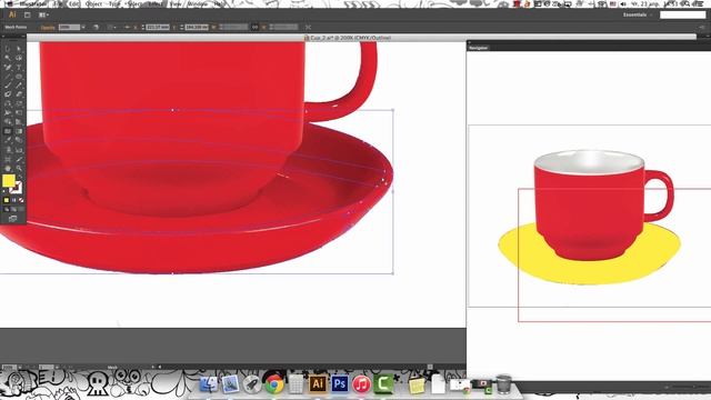Drawing Mesh Tool in Illustrator // Сетчатый градиент в Иллюстраторе смотреть онлайн